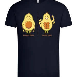 Before vs After Gym Design - Premium men's t-shirt