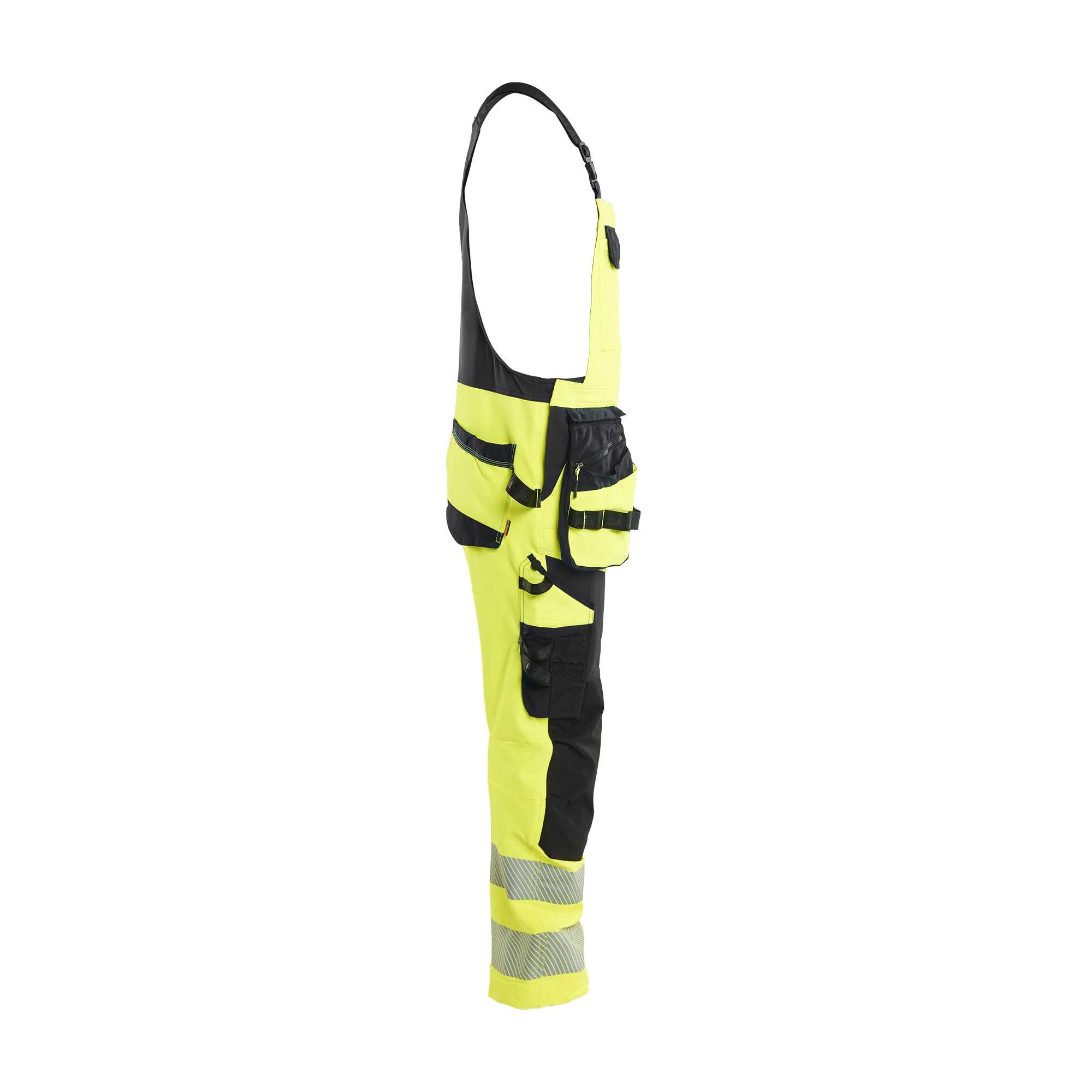 BLAKLADER 26261648 Hi Vis bib overalls 4 way stretch Hi Vis Reflective Work Bib Trousers Men - double weave – Image 9