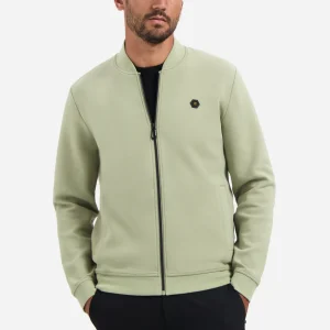 Cardigan en piqué | Light Moss