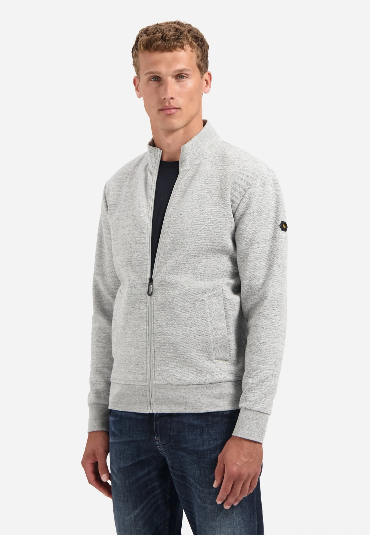 Cardigan texturé | Grey Melange
