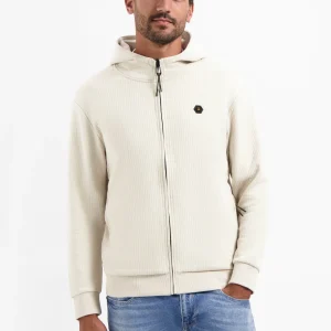 Cardigan texturé à capuche | Kit