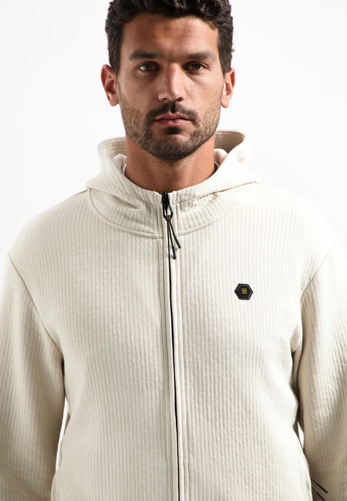 Cardigan texturé à capuche | Kit – Image 5