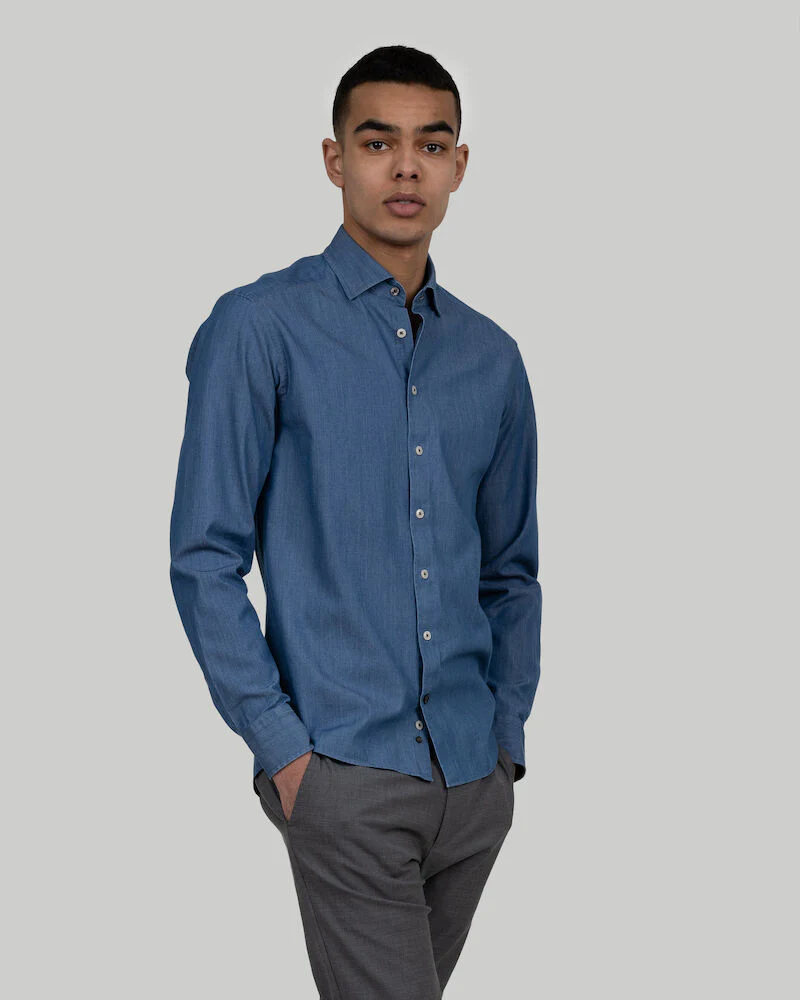 Indigo Bow 130 Chemise Slim Fit Hommes – Image 2