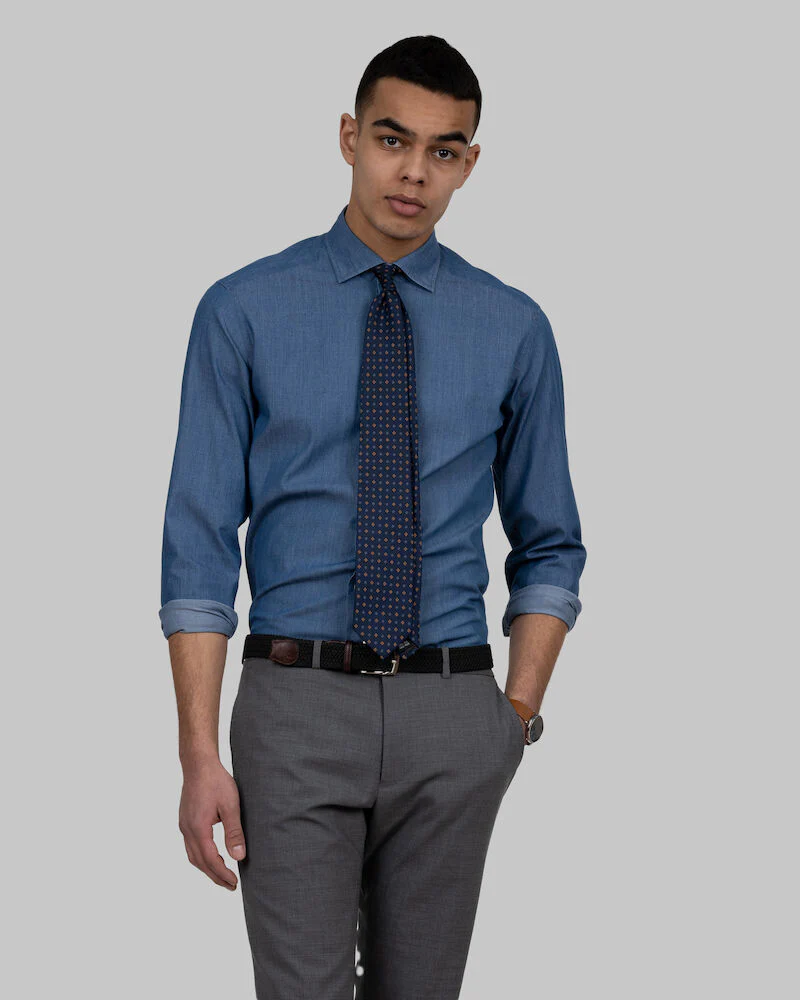 Indigo Bow 130 Chemise Slim Fit Hommes – Image 5