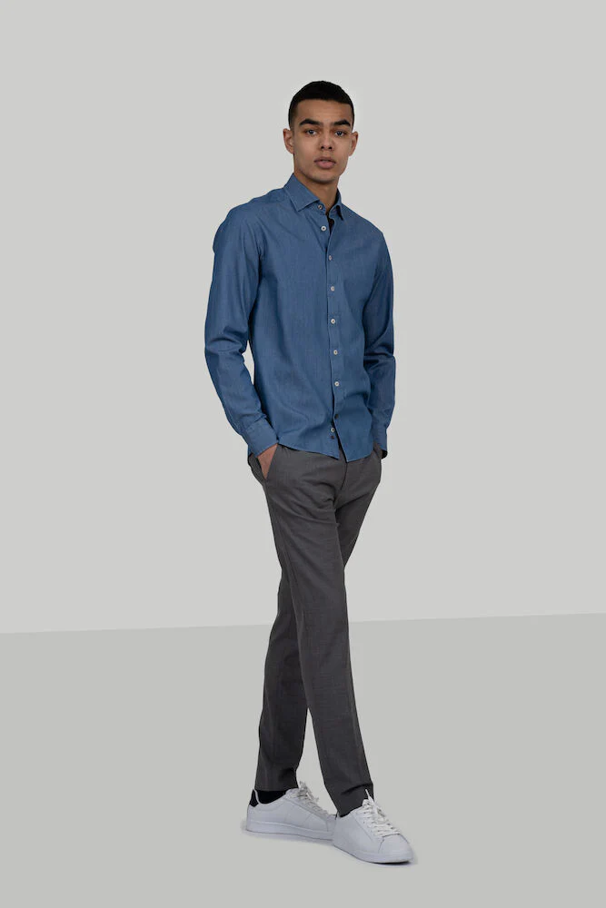 Indigo Bow 130 Chemise Slim Fit Hommes – Image 4