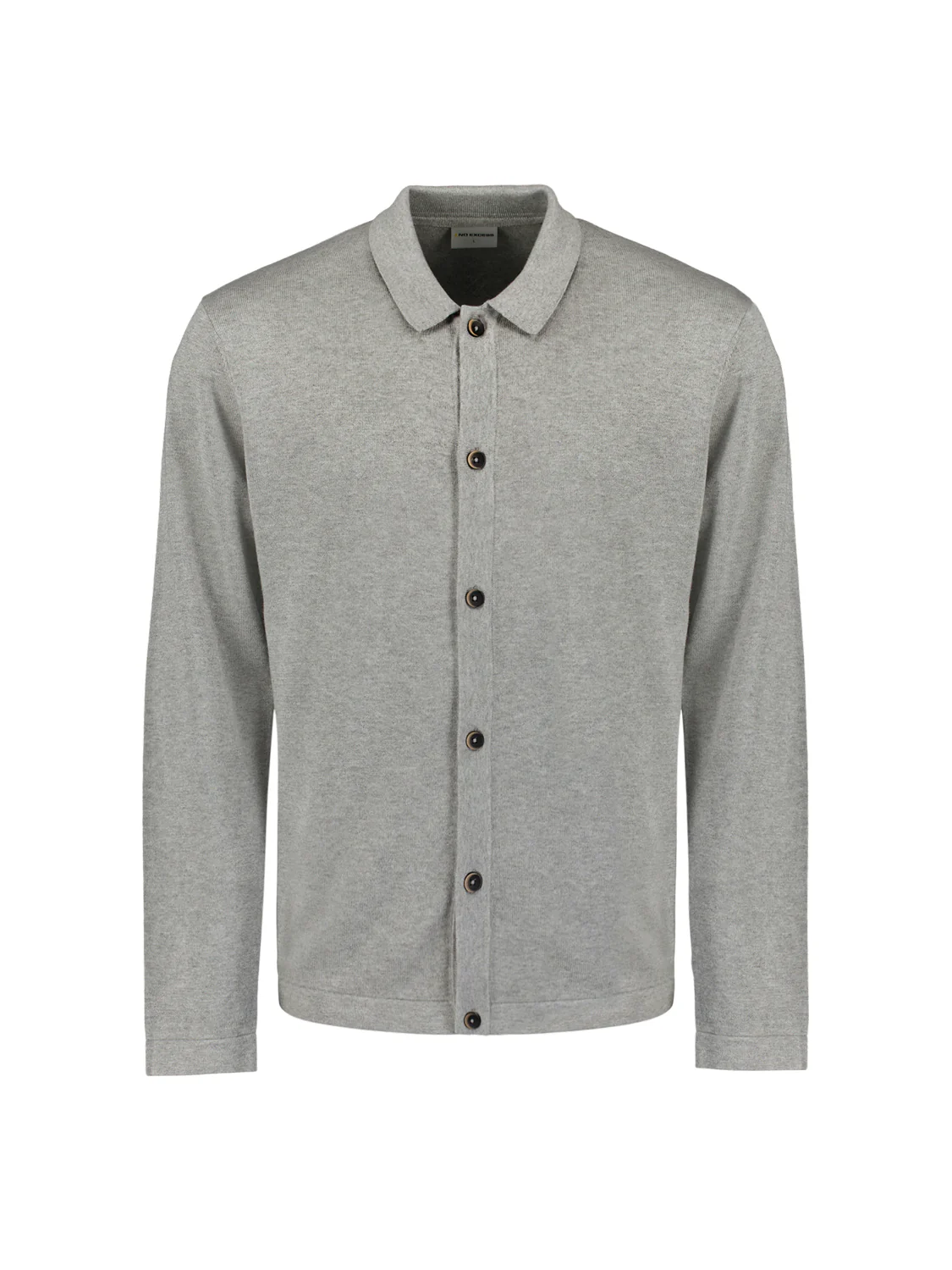 Cardigan boutonné | Grey Melange – Image 6