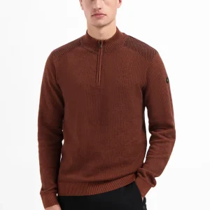 Pull zippé texturé | Terra