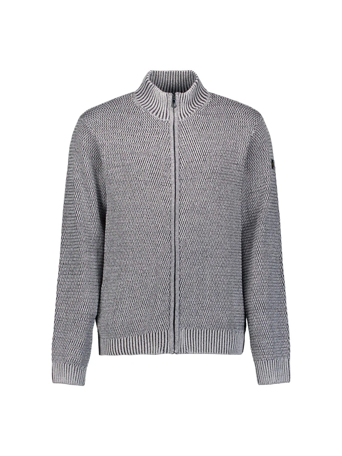 Gilet en grosse maille chinée | Grey Melange – Image 6