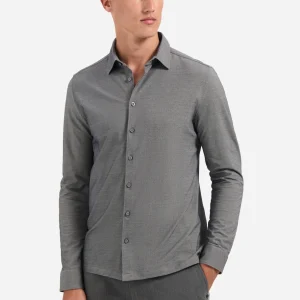 Chemise en jersey chiné | Dark Grey