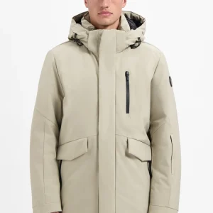 Parka longue à capuche | Stone