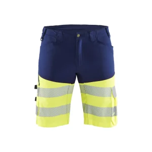 BLAKLADER 15411811 | Hi Vis shorts with stretch Hi Vis Reflective Work Shorts Men - Class 1 Certified