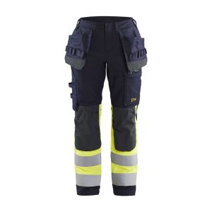 BLAKLADER 71851512 | Women's Multinorm inherent trousers with Stretch Hi Vis Reflective Work Trousers Women - Ripstop Fabric