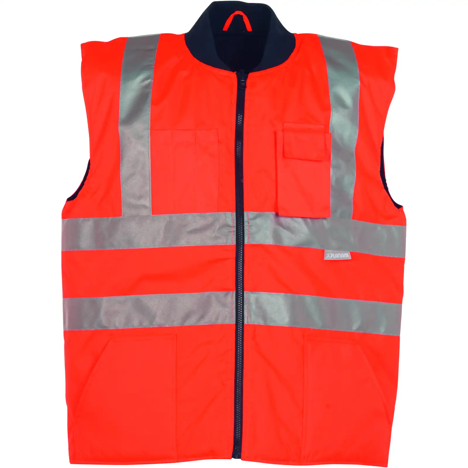 PLANAM High-Visibility Winter Safety Vest MEN Safety Insulator - Waterproof