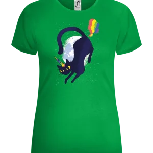 Cosmic Caticorn Design - Comfort women's t-shirt