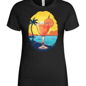 Cocktail on the Beach Design - Basic women's t-shirt