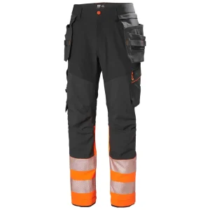 HELLY HANSEN ICU BRZ CONSTRUCTION PANT CLASS 1 77500 Hi Vis Reflective Work Trousers MEN - Stretch