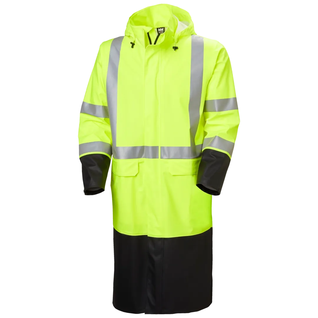 HELLY HANSEN ADDVIS RAIN COAT 70156 Hi Vis Reflective Rain Coat MEN Safety Jacket - Waterproof