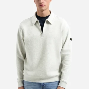 Polo sweater with half-zip | Kit Melange