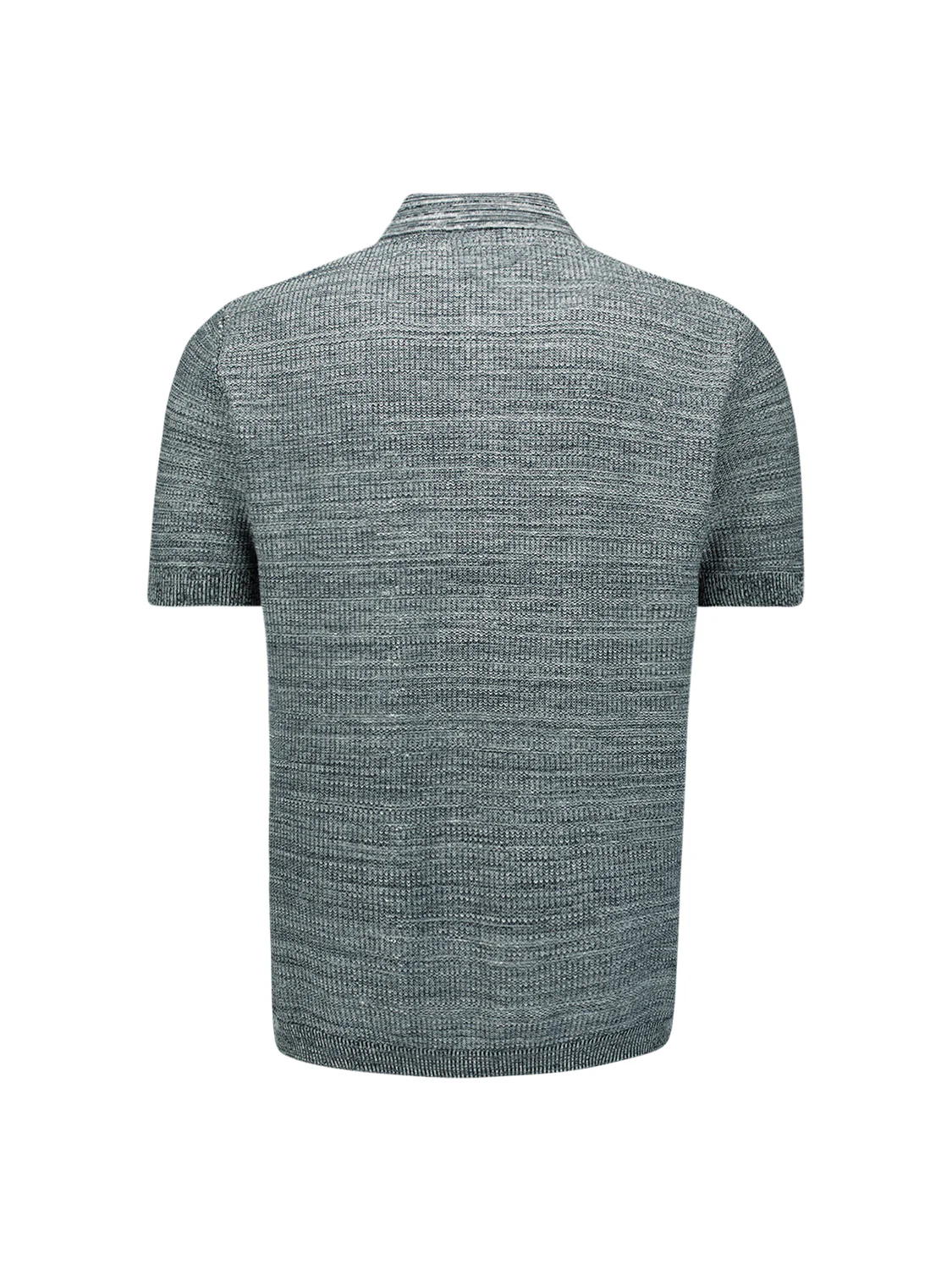 Knitted polo shirt | Night – Image 7