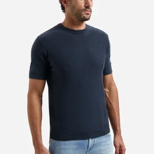 Polo flammé tricoté à boutons | Night