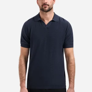 Polo tricoté à col en V | Night