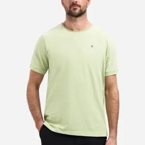 T-shirt flammé à col rond | Green