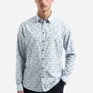 Chemise avec micro-imprimé | Blue