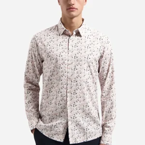 Chemise avec micro-imprimé | Light Mauve