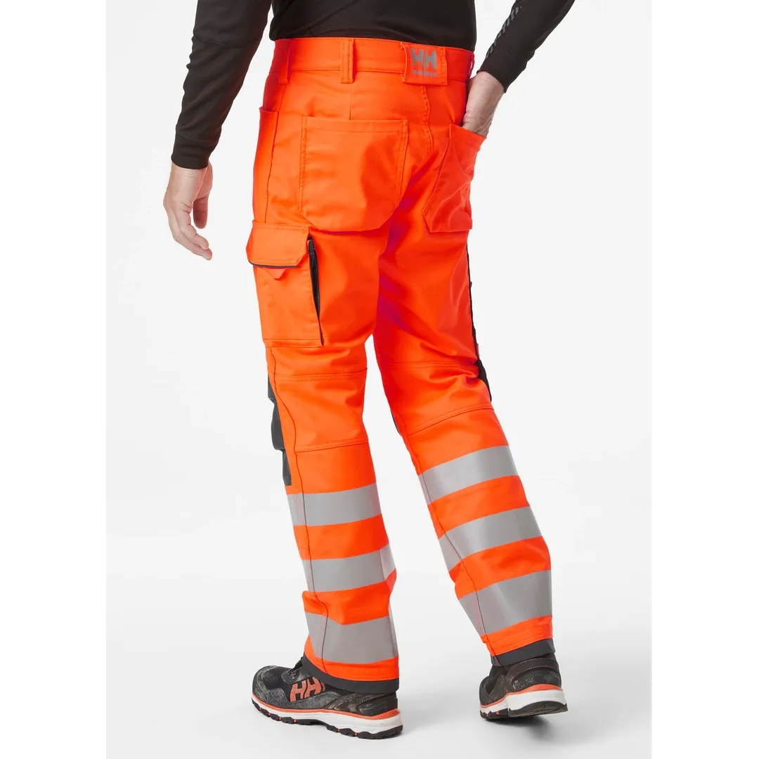 HELLY HANSEN ALNA 2.0 WORK PANT CLASS 2 77421 Hi Vis Reflective Work Trousers MEN - Stretch Fabric – Image 4