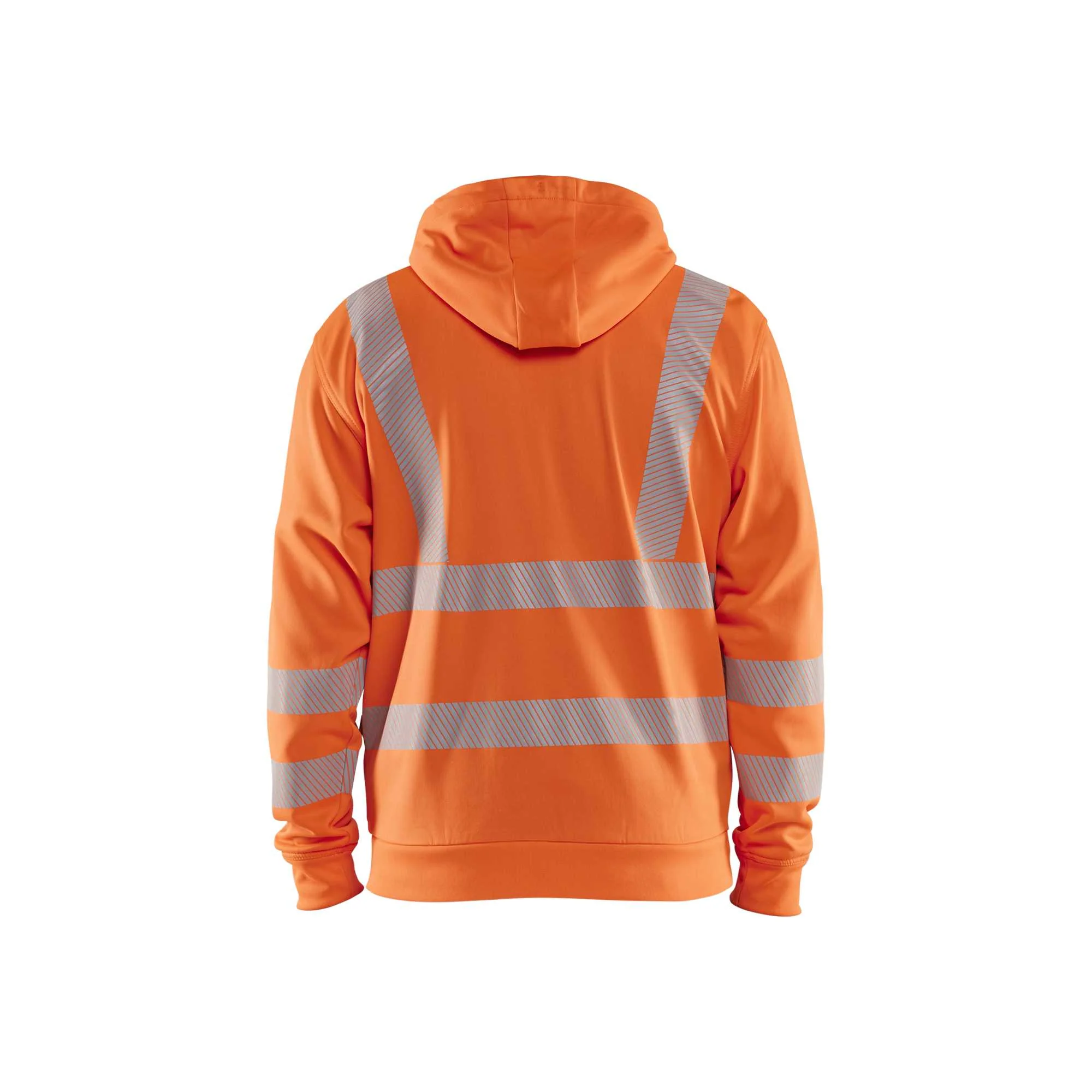 BLAKLADER 35652538 Hi Vis Hoodie Full Zip Hi Vis Reflective Hoodie Work Sweatshirt MEN - Breathable – Image 8