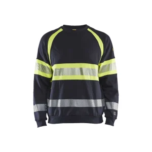 BLAKLADER 34591762 MULTINORM Hi Vis Reflective Work Sweatshirt MEN - Flame Retardant