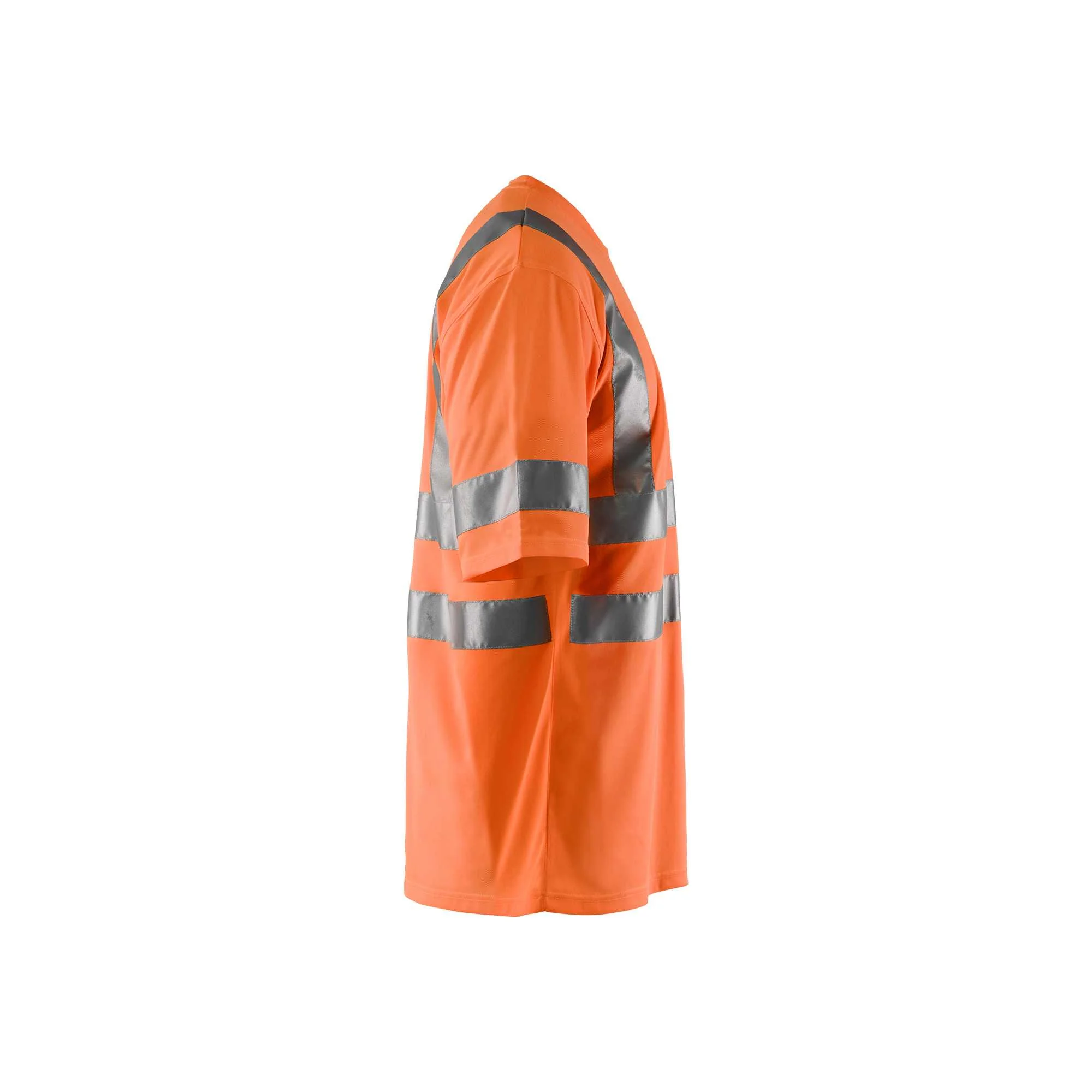 BLAKLADER 34131009 Hi Vis T shirt Hi Vis Reflective Short Sleeve Work T-Shirt MEN - 100% Polyester – Image 9