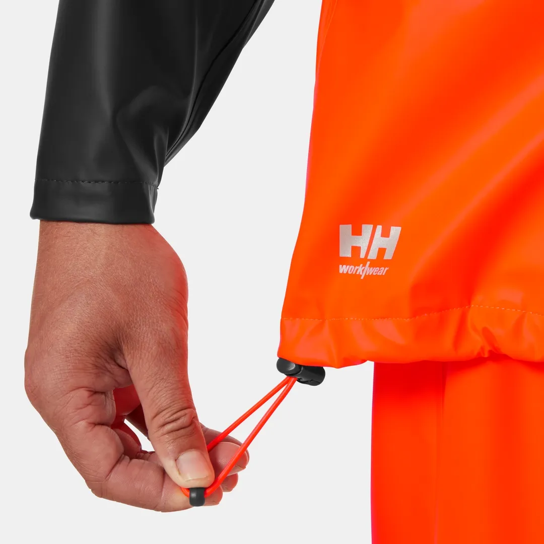 HELLY HANSEN ADDVIS 70155 Hi Vis Reflective Work Rain Jacket MEN Safety Rain Jacket - Waterproof – Image 7