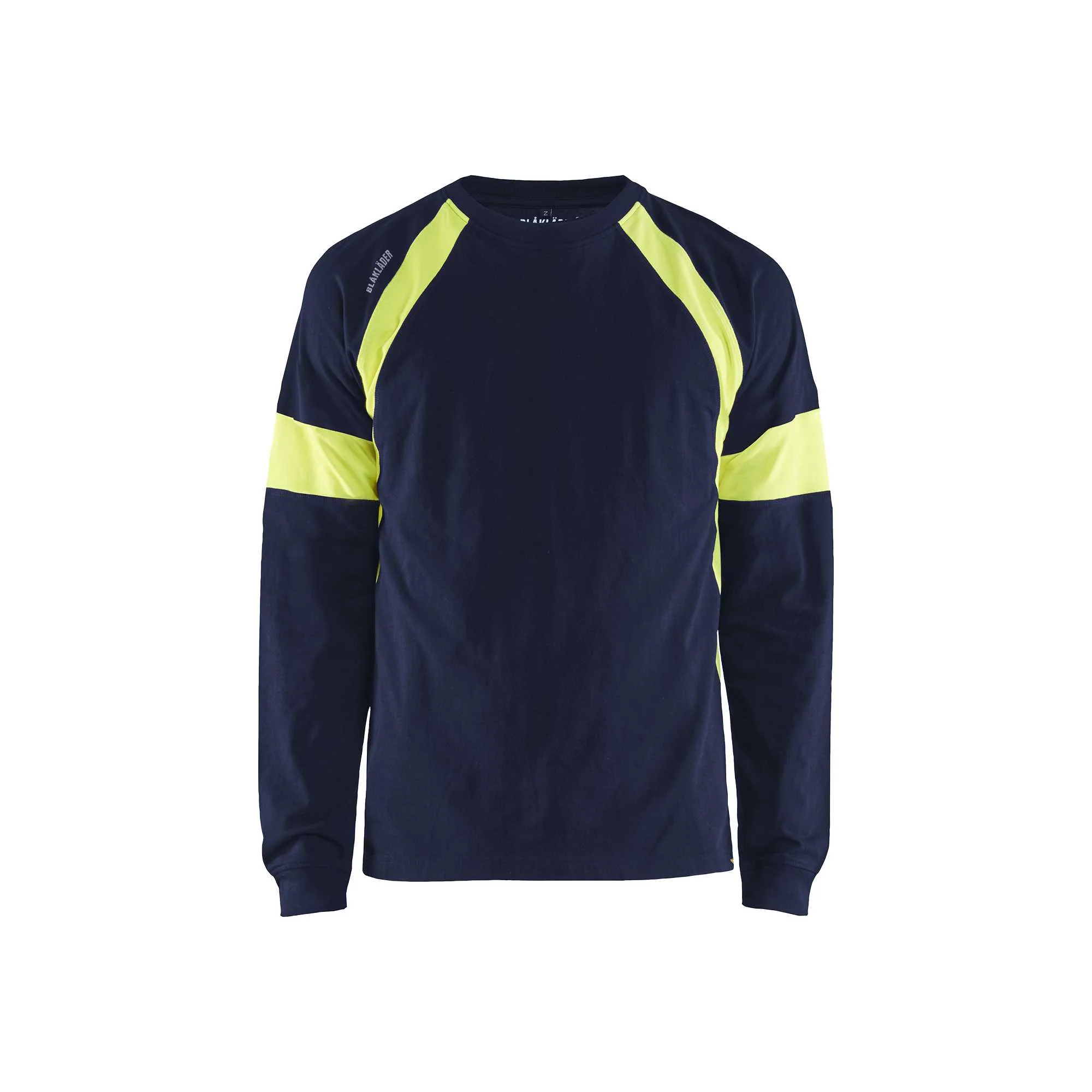 BLAKLADER 35201030 Long sleeved T shirt Hi Vis Reflective Long Sleeve Work T-Shirt MEN - 100% Cotton