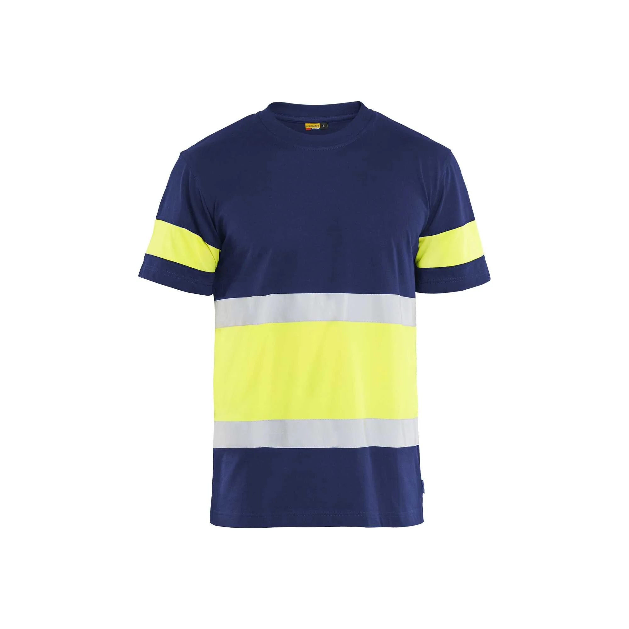 BLAKLADER 33871030 Hi Vis T shirt Hi Vis Reflective Short Sleeve Work T-Shirt MEN - 100% Cotton