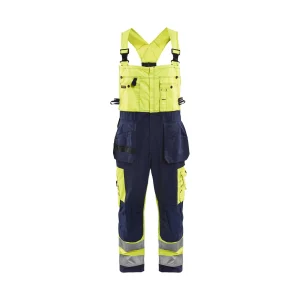 BLAKLADER 26031860 Hi Vis Bib Overalls Hi Vis Reflective Work Bib Trousers Men - twill fabric