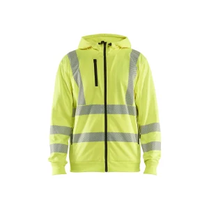 BLAKLADER 35652538 Hi Vis Hoodie Full Zip Hi Vis Reflective Hoodie Work Sweatshirt MEN - Breathable