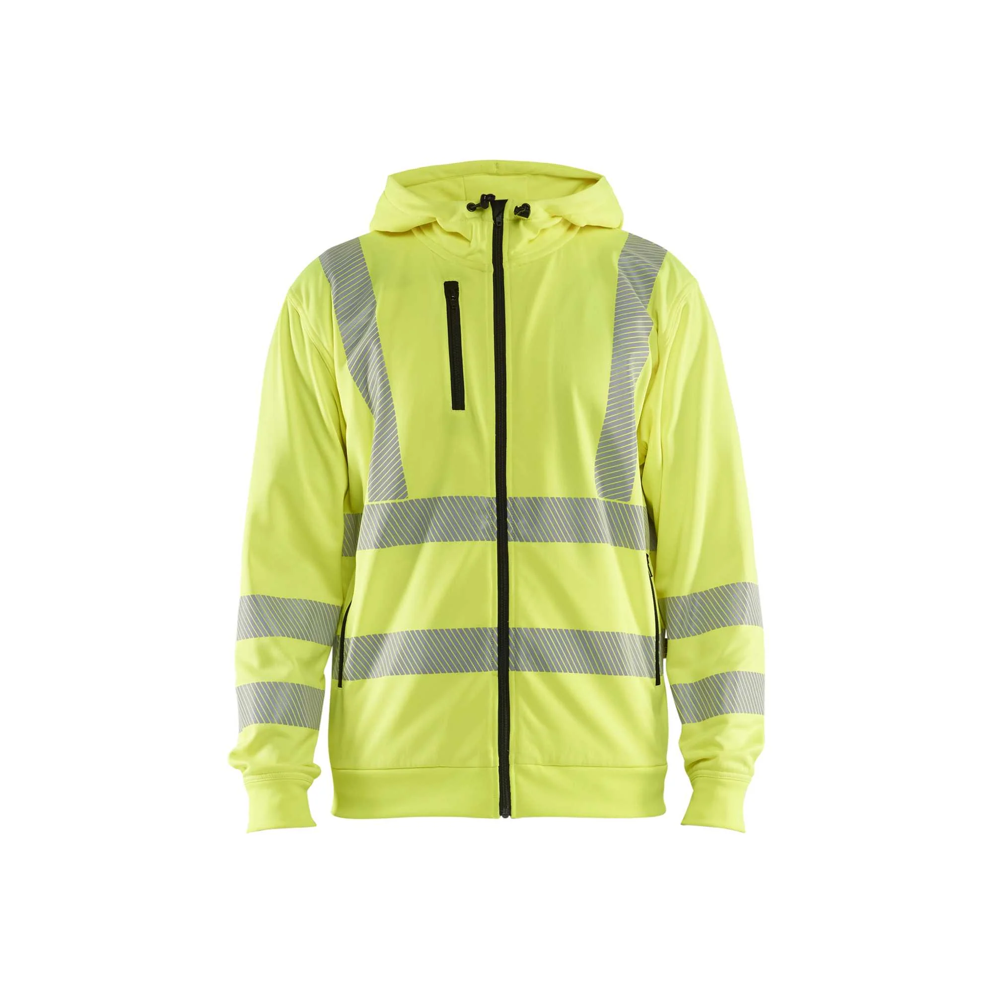 BLAKLADER 35652538 Hi Vis Hoodie Full Zip Hi Vis Reflective Hoodie Work Sweatshirt MEN - Breathable
