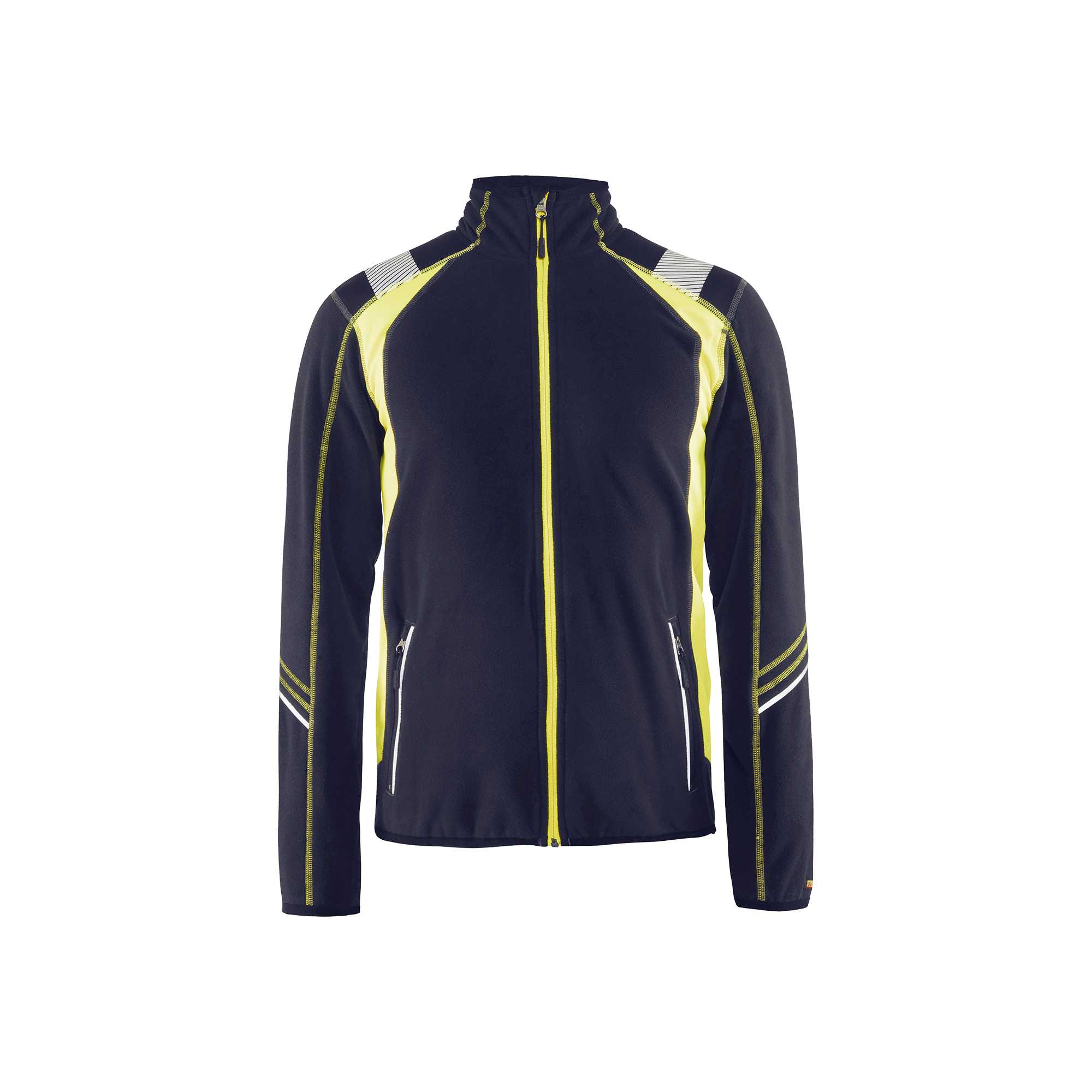 BLAKLADER 49931010 Microfleece Jacket Hi Vis Reflective Work Jacket MEN - Antipilling – Image 2