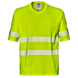 SIR SAFETY STRETCH LIGHT MISTRAL Hi Vis Reflective Short Sleeve Work T-Shirt MEN - Breathable