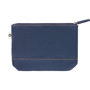 Recycled Denim Cosmetic Pouch