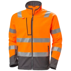 HELLY HANSEN ALNA 2.0 SOFTSHELL JACKET 74095 Hi Vis Reflective Work Jacket MEN - Windproof