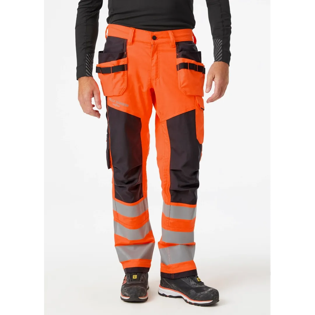 HELLY HANSEN ALNA 2.0 CONSTRUCTION PANT CLASS 2 77423 Hi Vis Reflective Work Trousers MEN - Stretch – Image 4