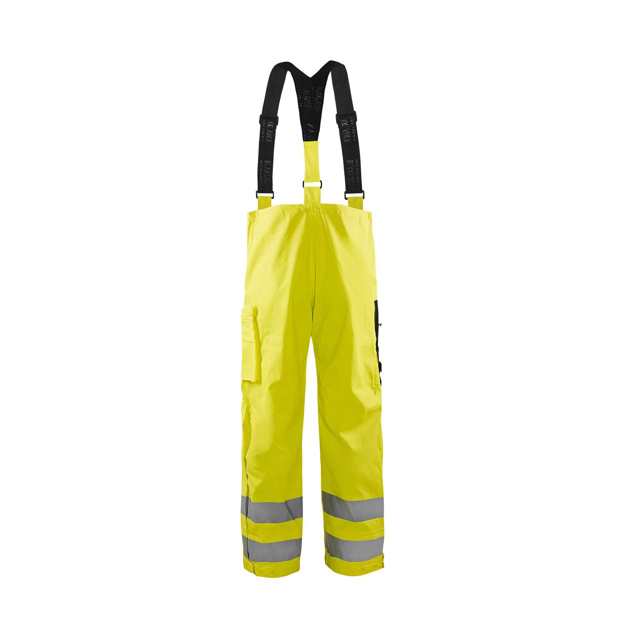 BLAKLADER 13022003 Rain Trousers Hi Vis LEVEL 2 Hi Vis Reflective Work Trousers Men - Waterproof – Image 3