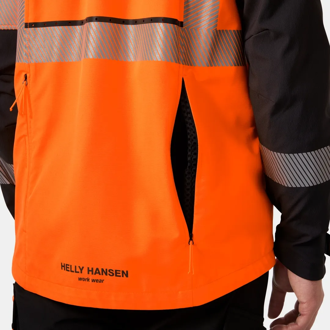 HELLY HANSEN ICU BRZ JACKET 77203 Hi Vis Reflective Softshell Work Jacket MEN - Breathable – Image 4