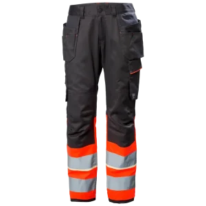 HELLY HANSEN UC-ME CONSTRUCTION PANT CLASS 1 77511 Hi Vis Reflective Work Trousers MEN - Stretch