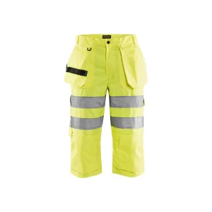 BLAKLADER 15391811 Hi Vis pirate shorts Hi Vis Reflective Work Pirate Bermuda Men - twill fabric