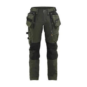 BLAKLADER 79901141 Women's Craftsman Trousers X1900 Stretch Work Trousers Women - Cordura Denim