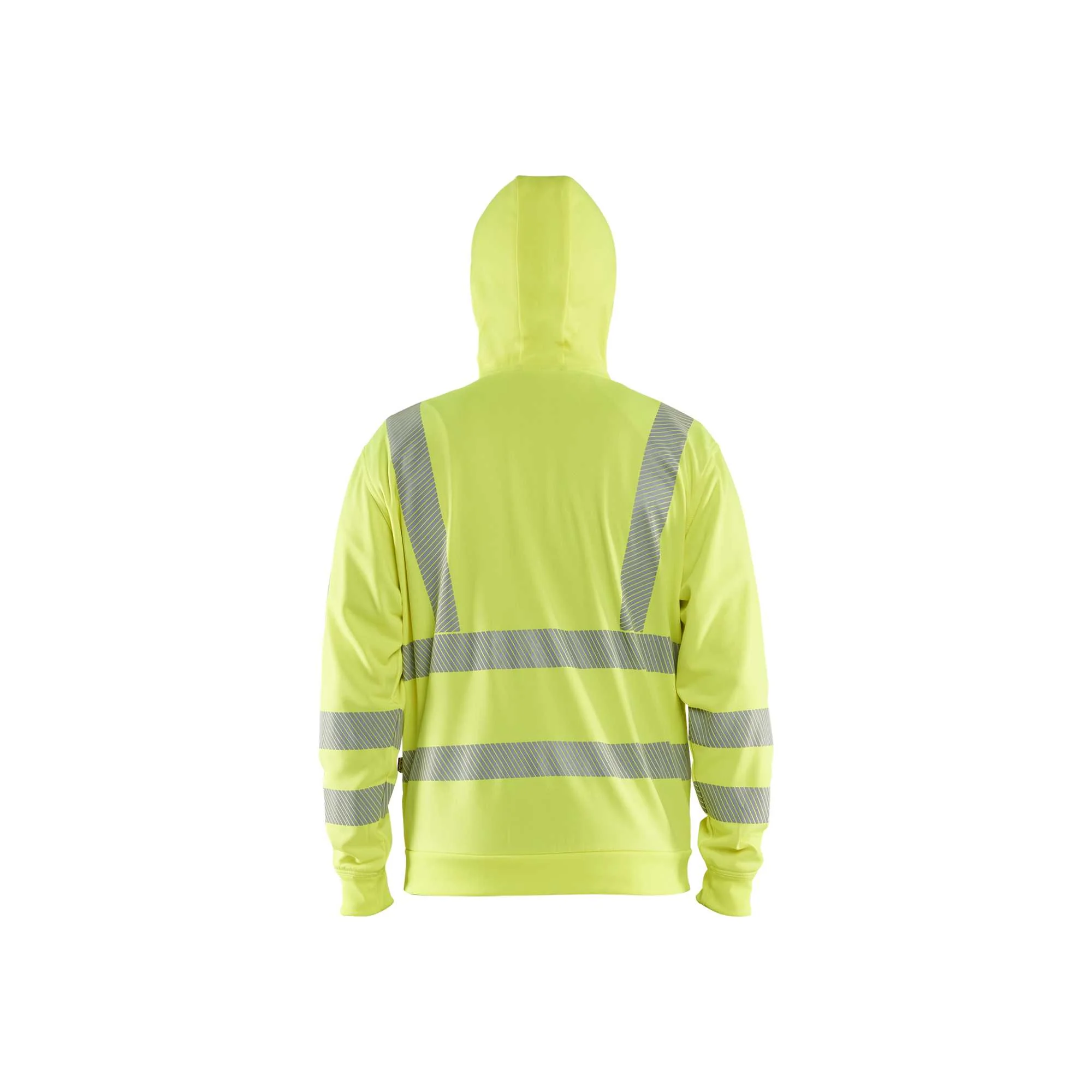 BLAKLADER 35652538 Hi Vis Hoodie Full Zip Hi Vis Reflective Hoodie Work Sweatshirt MEN - Breathable – Image 4