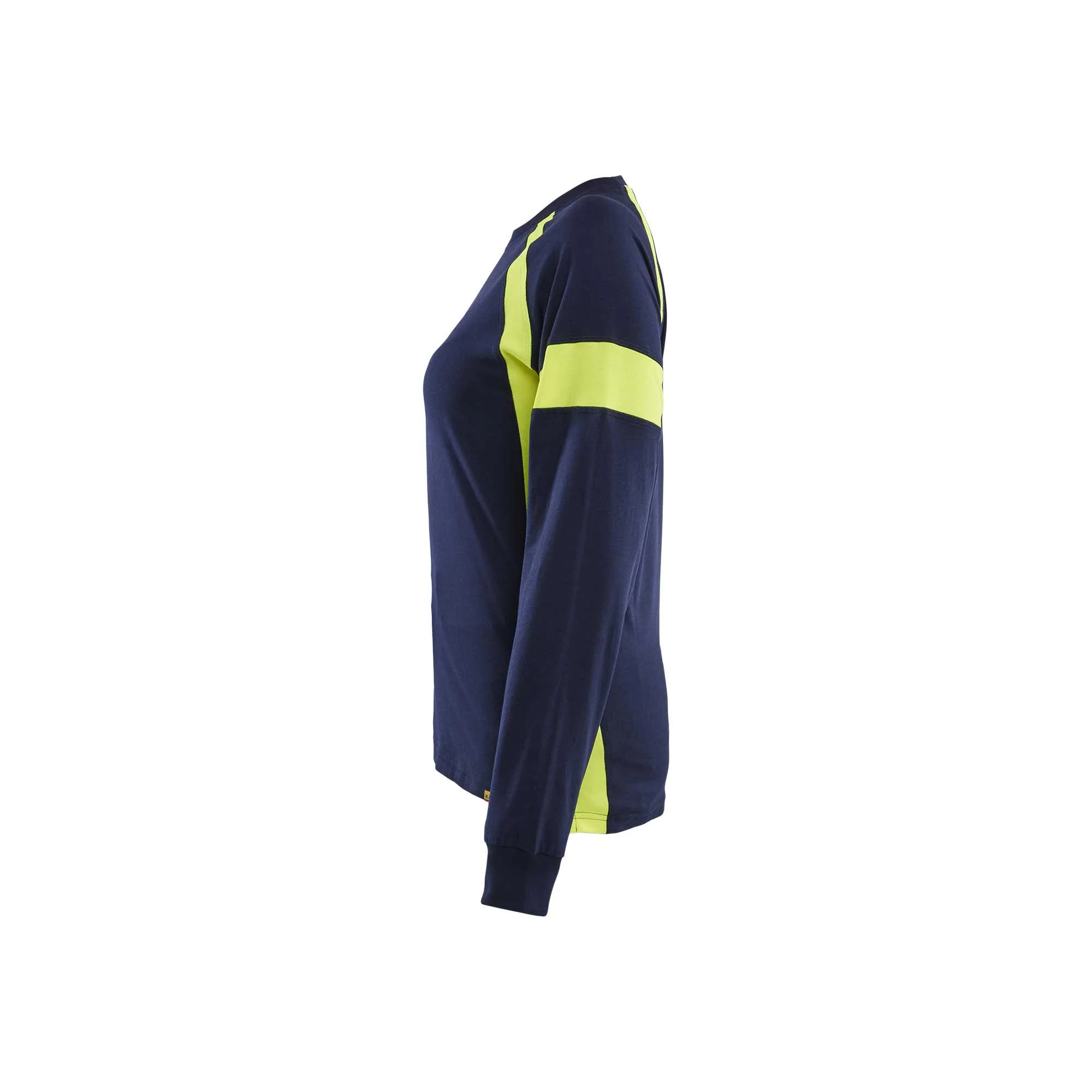 BLAKLADER 35211030 Women's Long Sleeved T shirt with Hi Vis Hi Vis Reflective Long Sleeve Work T-Shirt WOMEN - 100% Cotton – Image 3